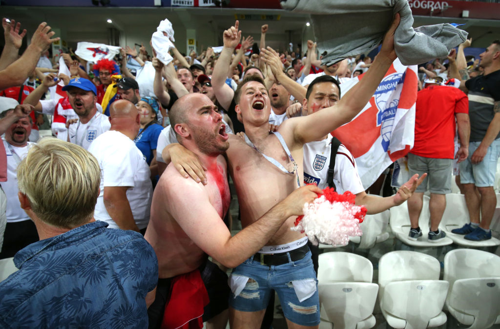 English fans at the World Cup