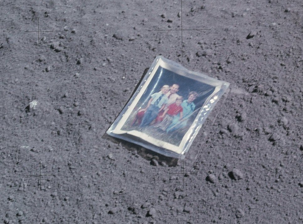 Charles Duke family photo moon