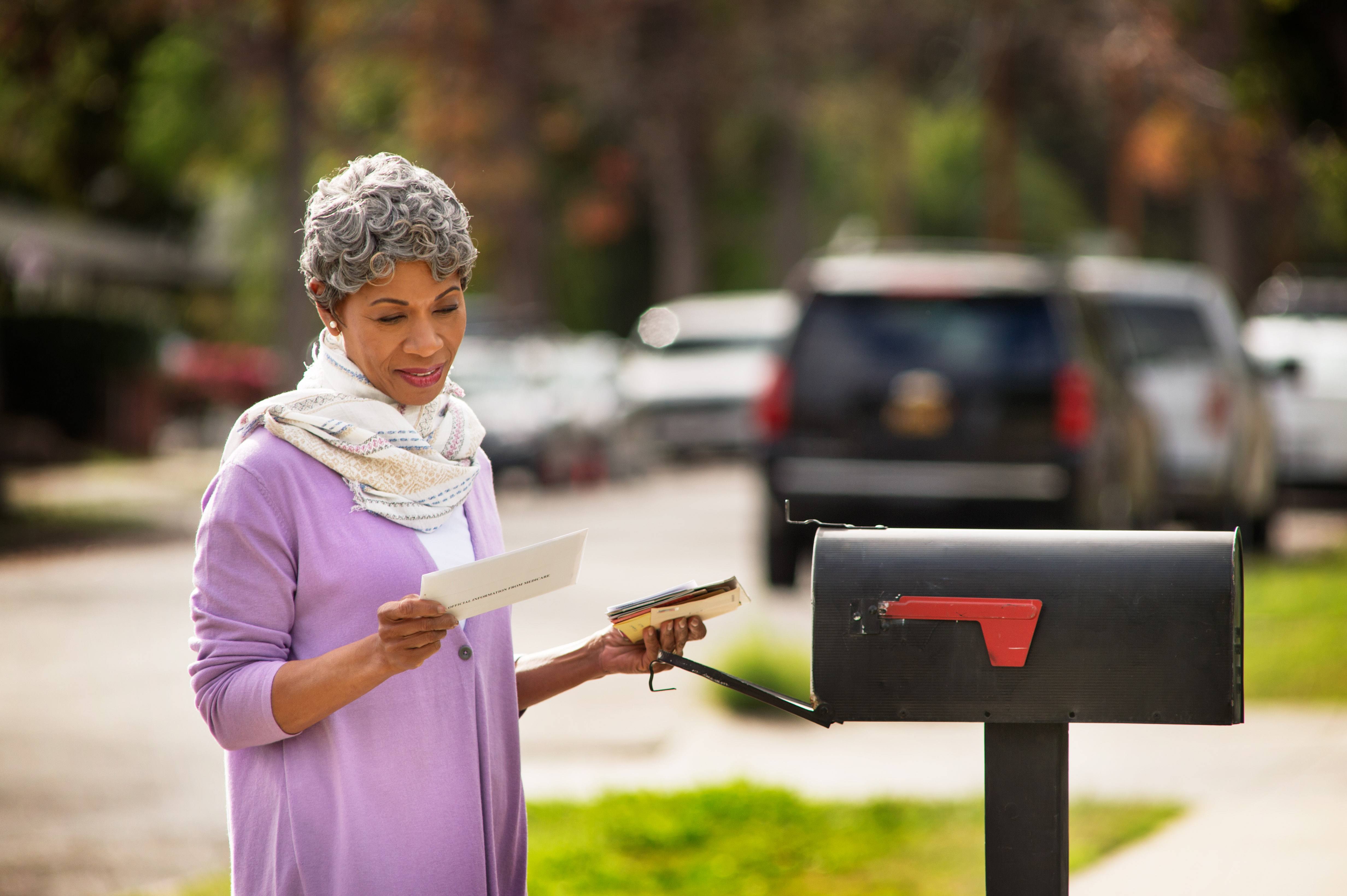 Checking mail for medicare card