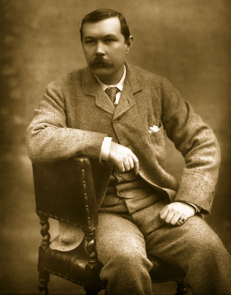 Scottish novelist Sir Arthur Conan Doyle