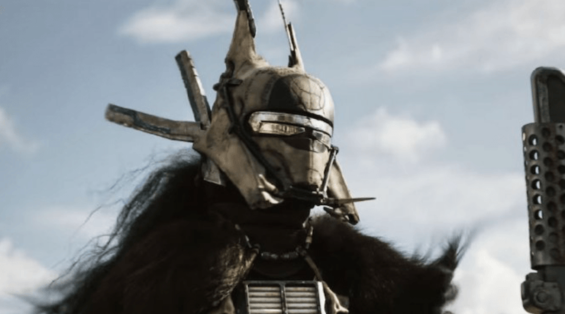 A close up of Enfys Nest.
