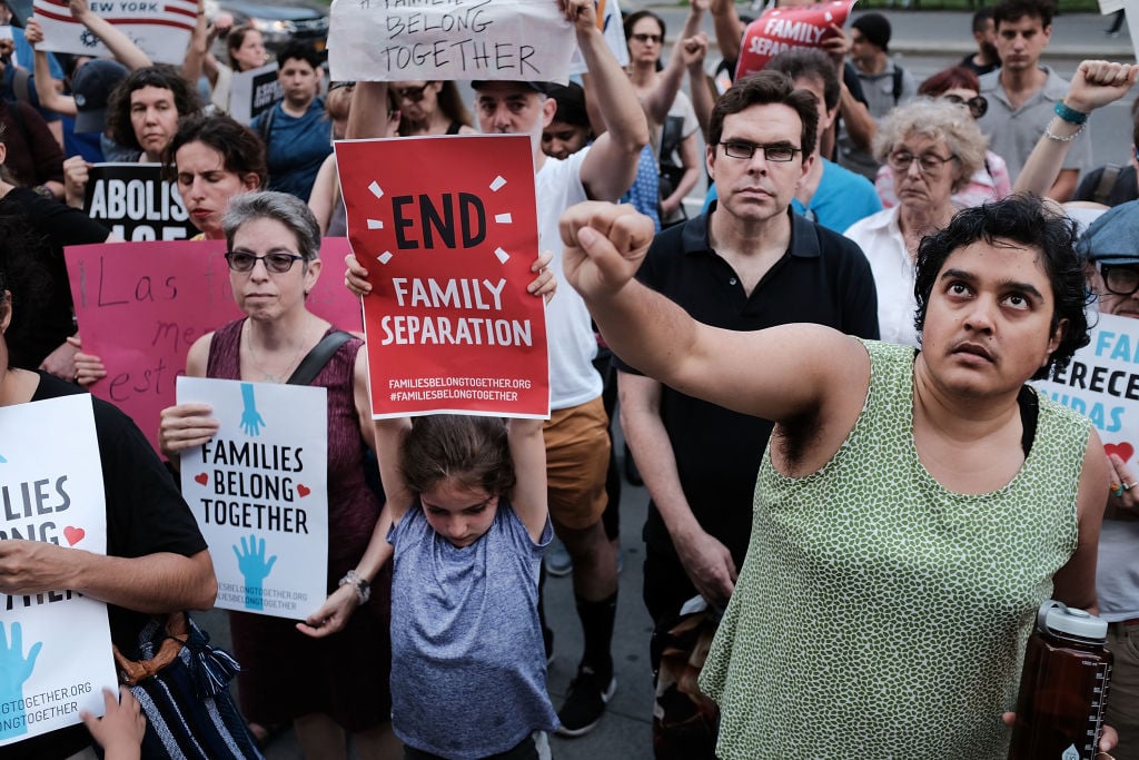 Protestors Across US Rally Against Separation Of Immigrant Children From Fa