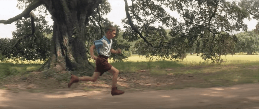 Forrest Gump running as a child