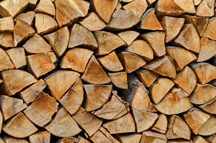 Firewood pile