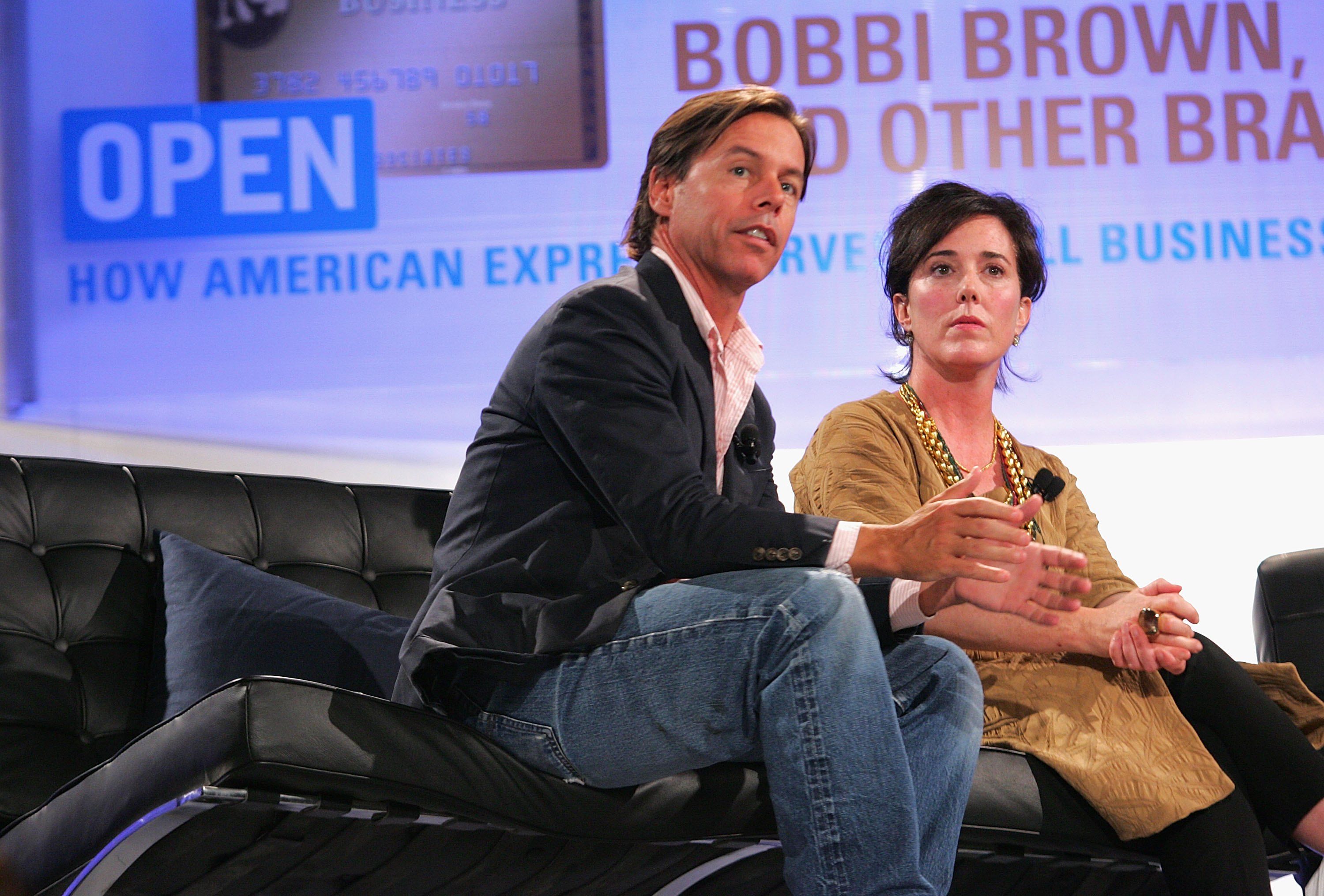 Andy Spade, CEO and Creative Director of Kate Spade, and designer Kate Spade attend OPEN from American Express' "Making a Name for Yourself" at Nokia Theater July 27, 2006 in New York City. 