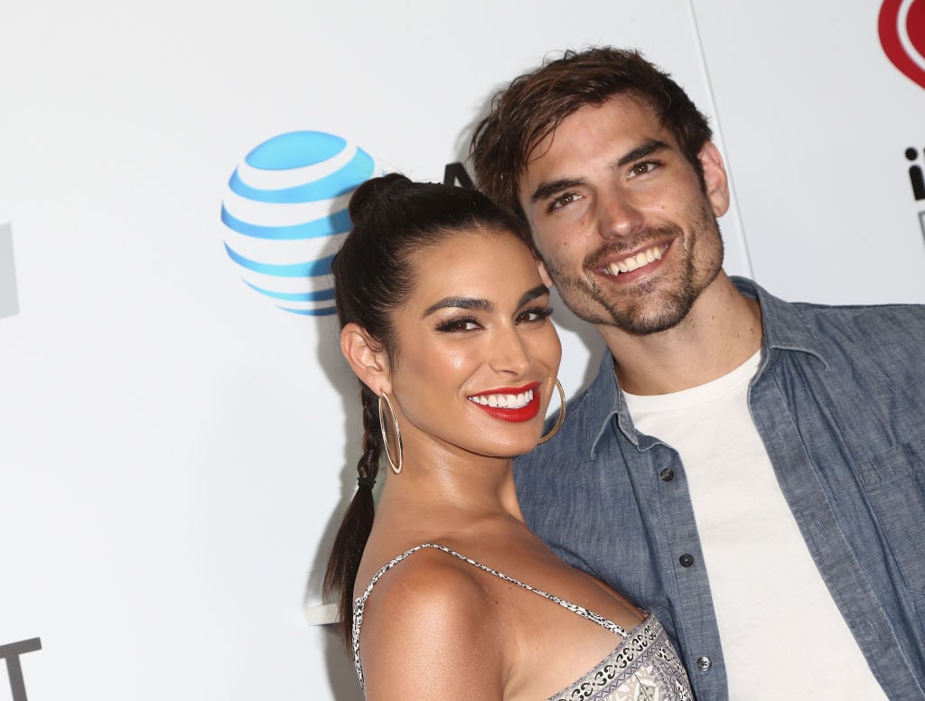Ashley Iaconetti and Jared Haibon arrive at the 2018 iHeartRadio Wango Tango by AT&T at Banc of California Stadium on June 2, 2018 in Los Angeles, California.