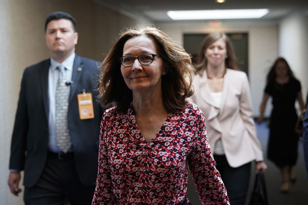 Gina Haspel, nominee to be director of the CIA, visits the Hart Senate Office Building