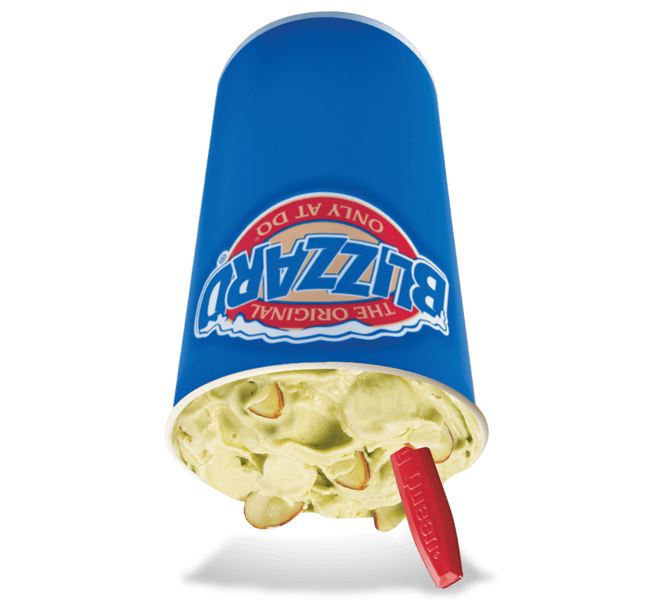 Green tea almond blizzard