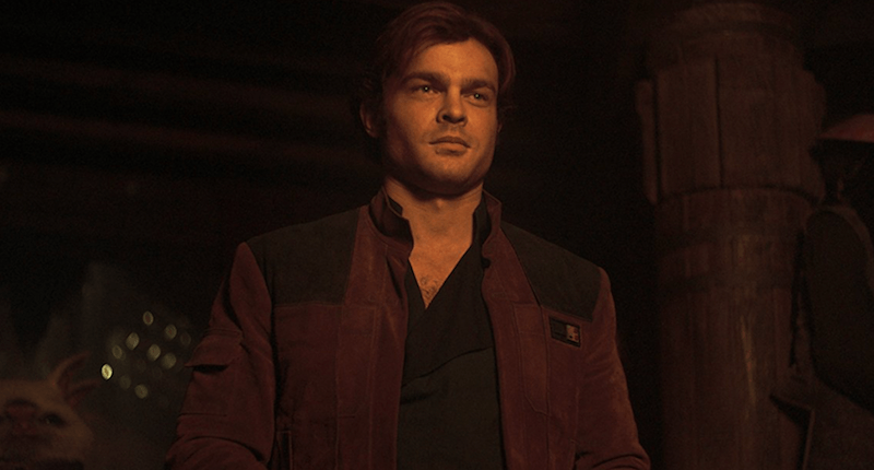 Han standing in a dark room. Han standing in a dark room.