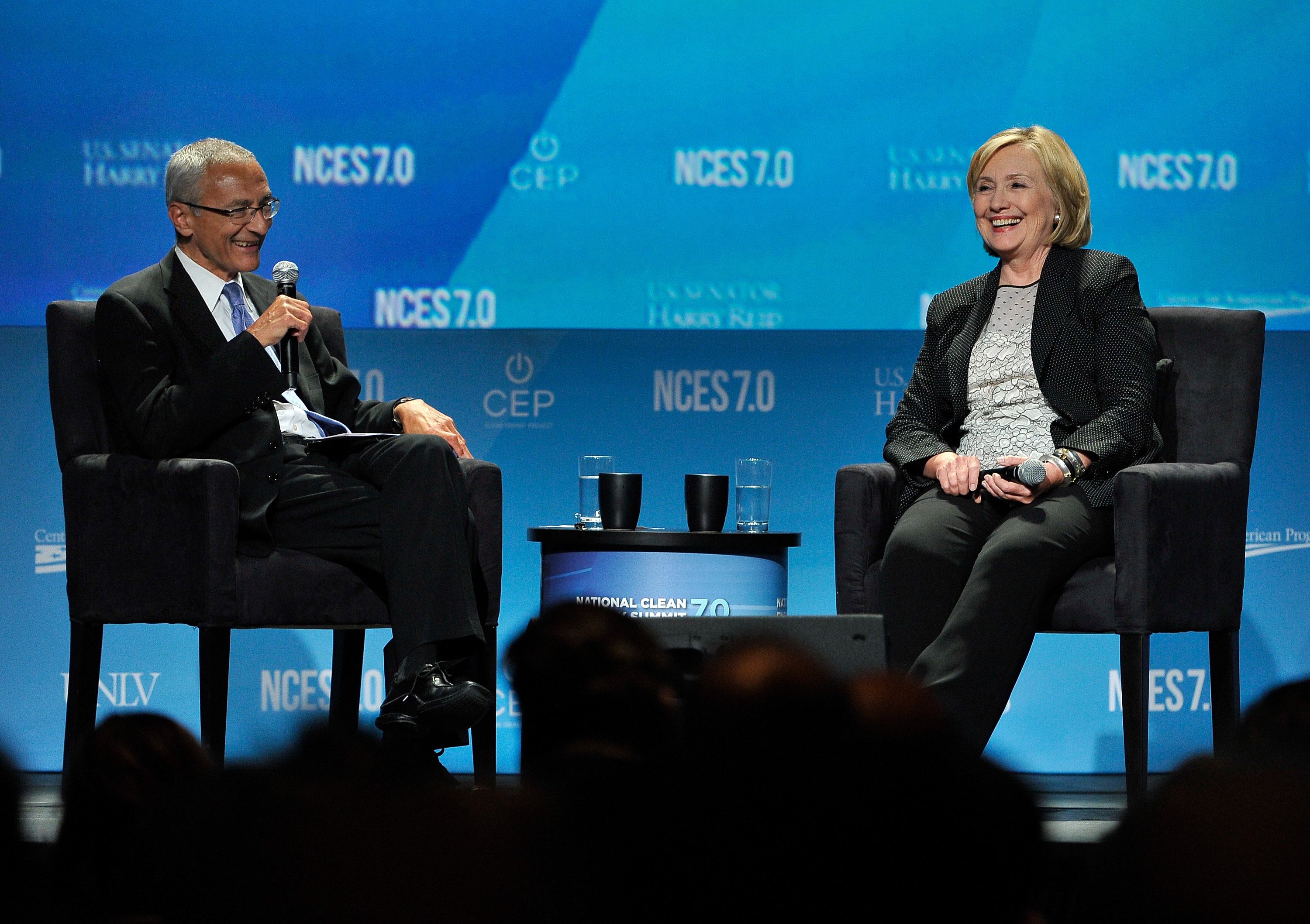 John Podesta and Hillary Clinton