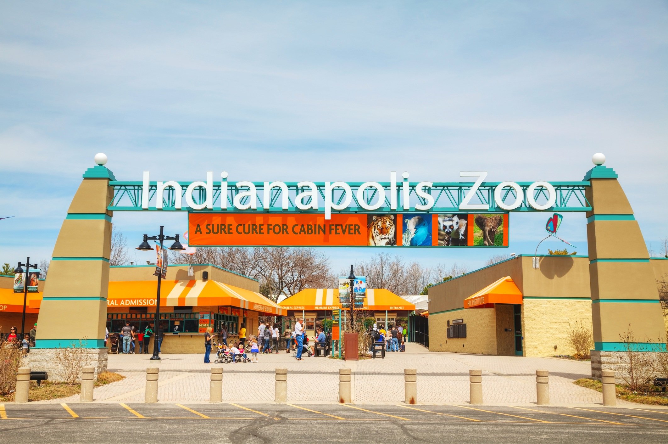 Entrance to the Indianapolis Zoo