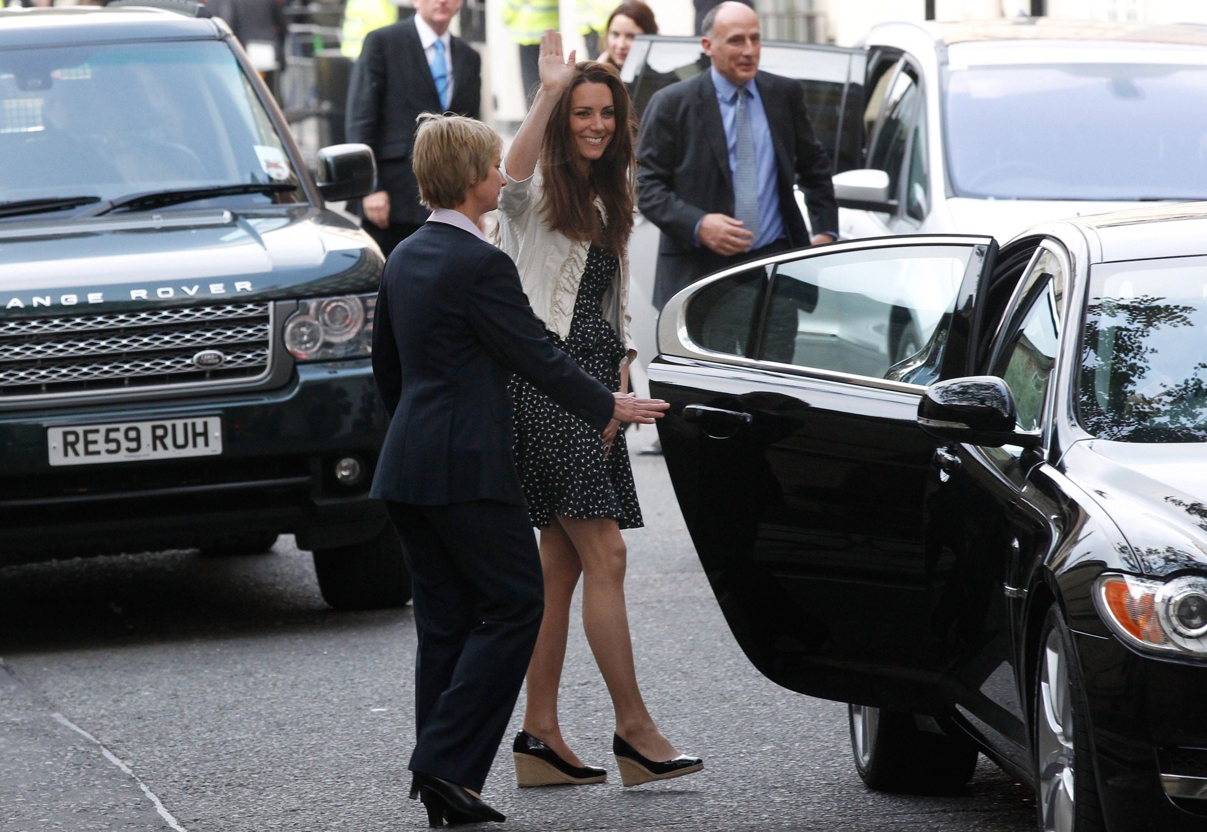 Kate Middleton wearing wedges