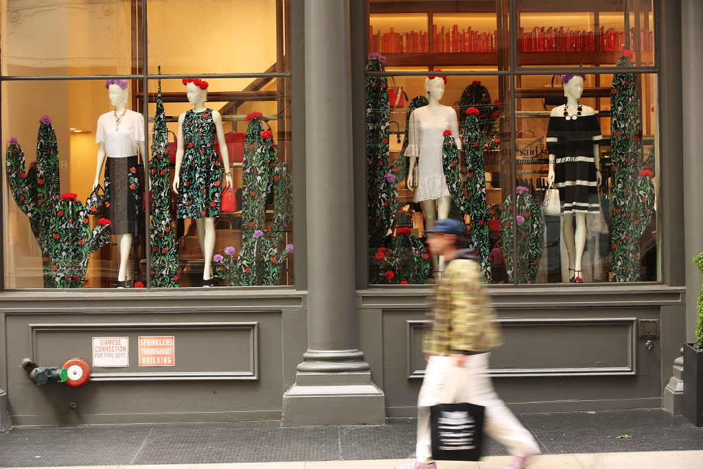 A Kate Spade store stands in the SoHo neighborhood of Manhattan