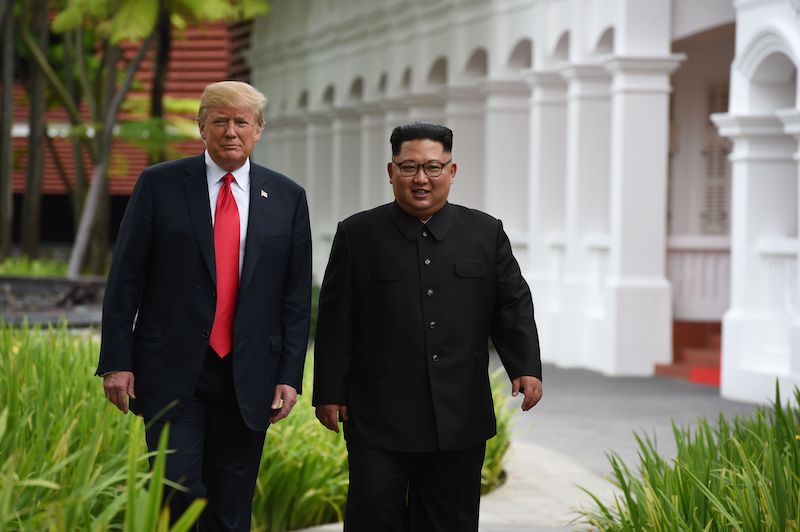 U.S. President Trump Meets North Korean Leader Kim Jong-un During Landmark Summit In Singapore