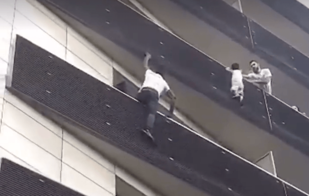 Mamoudou Gassama rescued child from apartment balcony