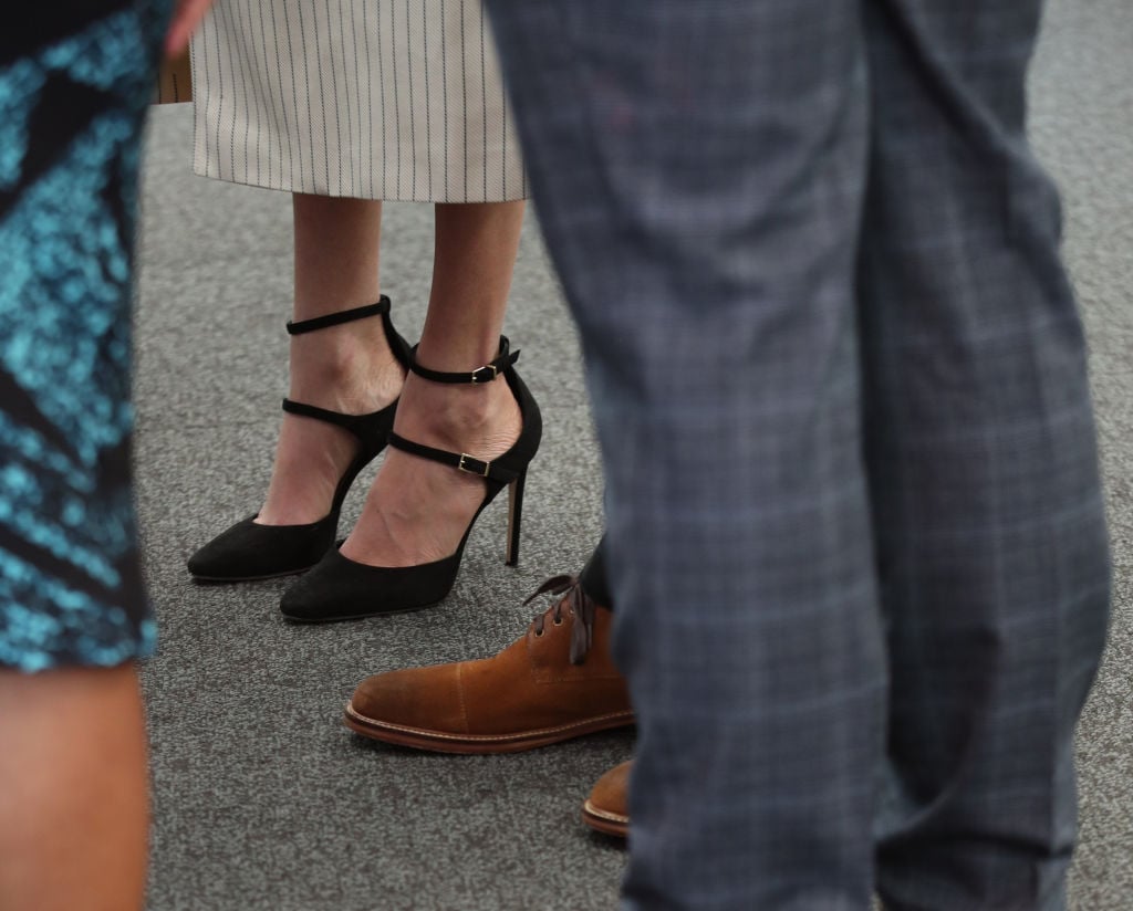 Meghan Markle shoes closeup