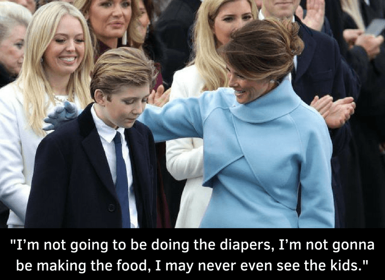 Barron and Melania Trump