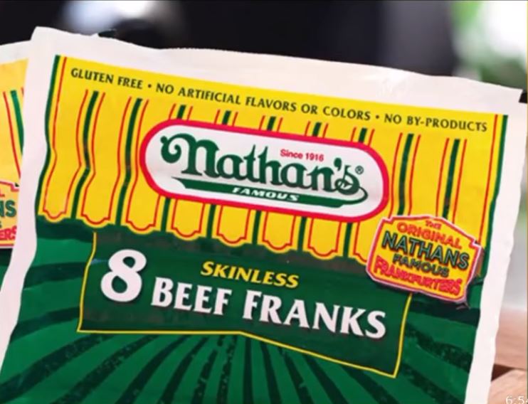 Beef franks from Nathan's