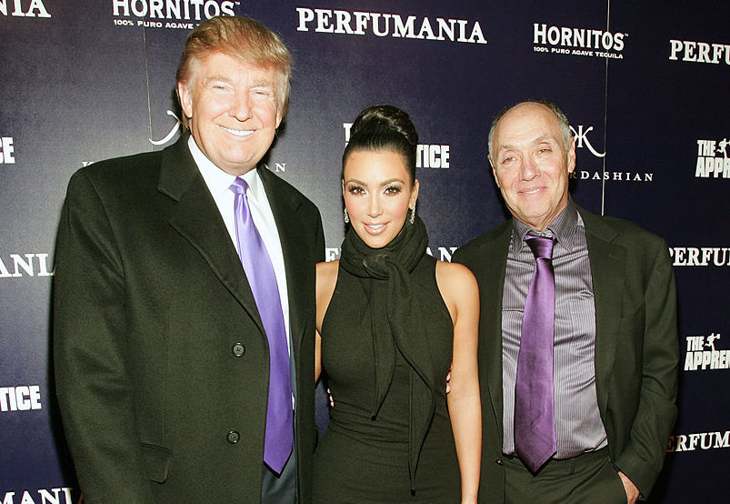 Donald Trump, Kim Kardashian, and Perfumania's Stephen Nussdorf Donald Trump, Kim Kardashian, and Perfumania's Stephen Nussdorf celebrates Kim Kardashian's appearance on 'The Apprentice'