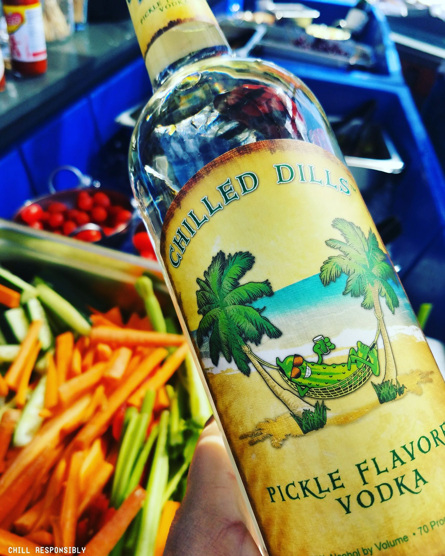 Pickle flavored vodka