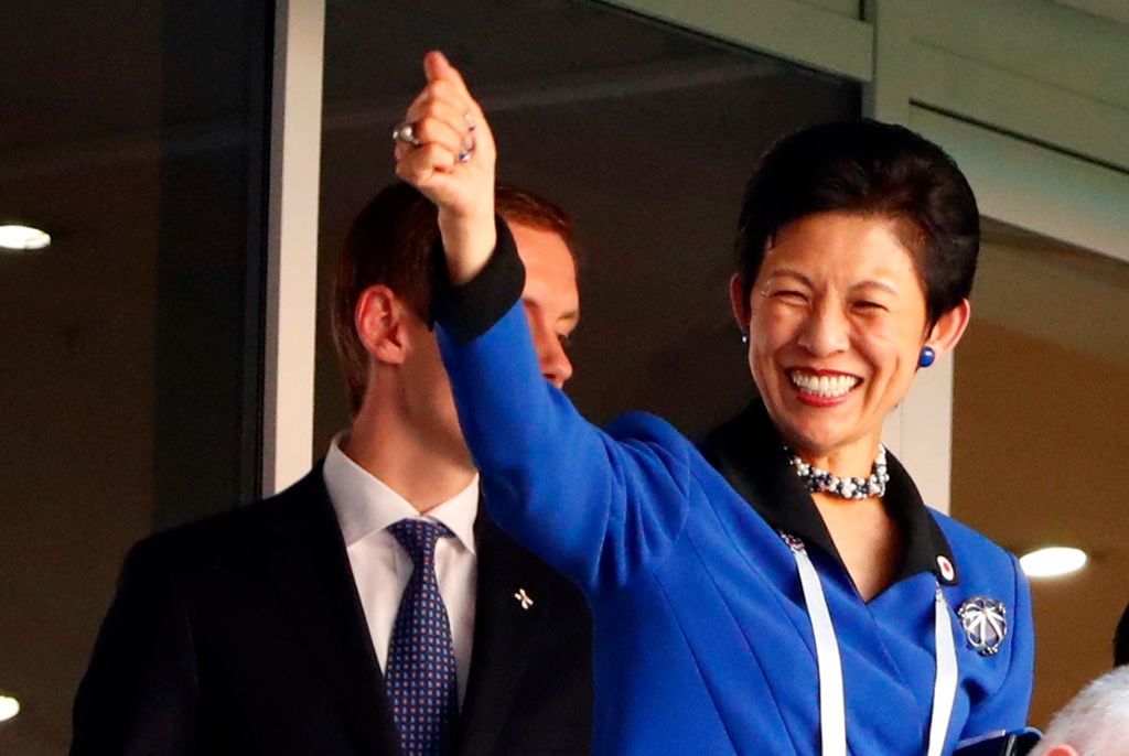Hisako, Princess Takamado at the world cup in russia