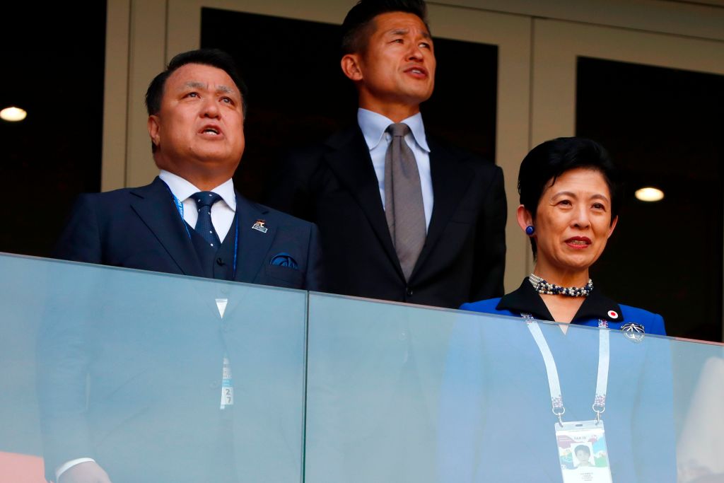 Hisako, Princess Takamado at the world cup in russia