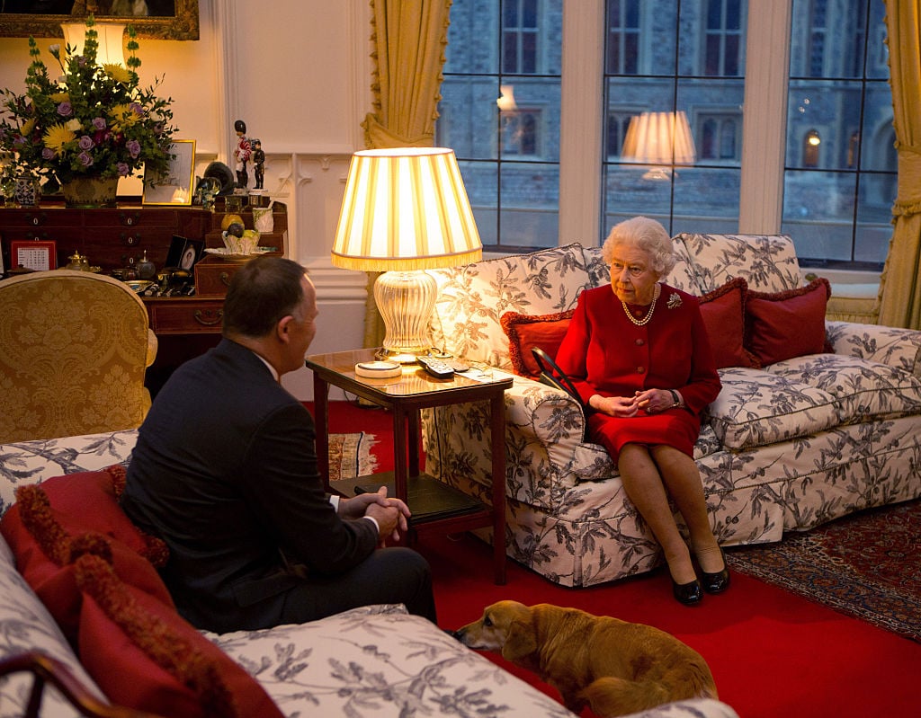 Queen Elizabeth II speaks with Prime Minister of New Zealand John Key at a audience held at Windsor Castle Queen Elizabeth II speaks with Prime Minister of New Zealand John Key at a audience held at Windsor Castle