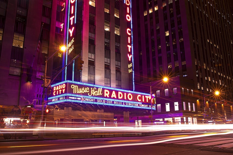 Radio City Music Hall at night time