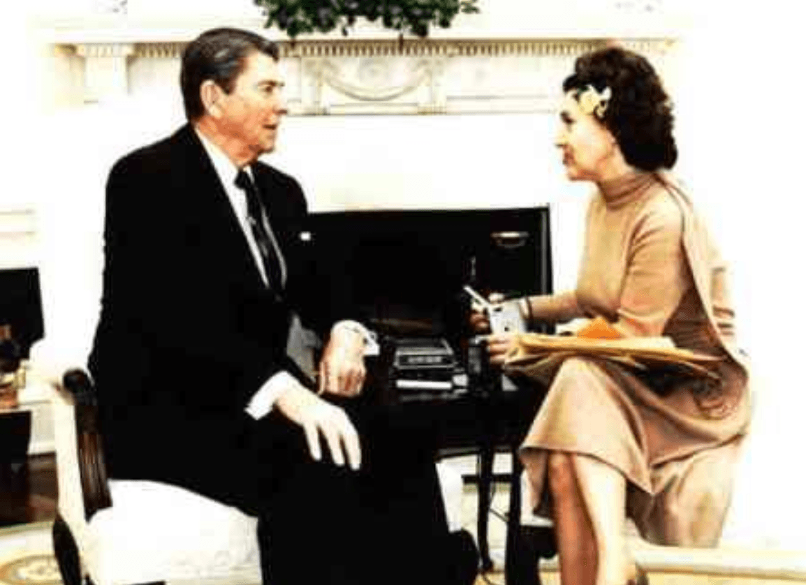 Reagan and Trude Feldman