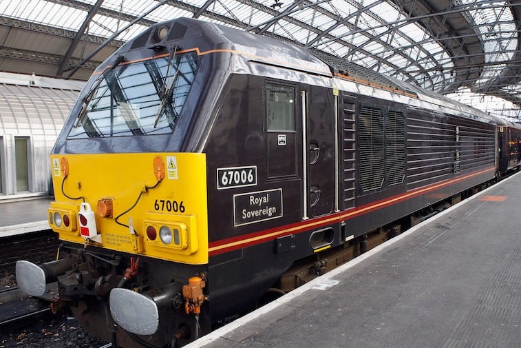 Queen Elizabeth II And The Duke Of Edinburgh Visit Liverpool in the Royal Train