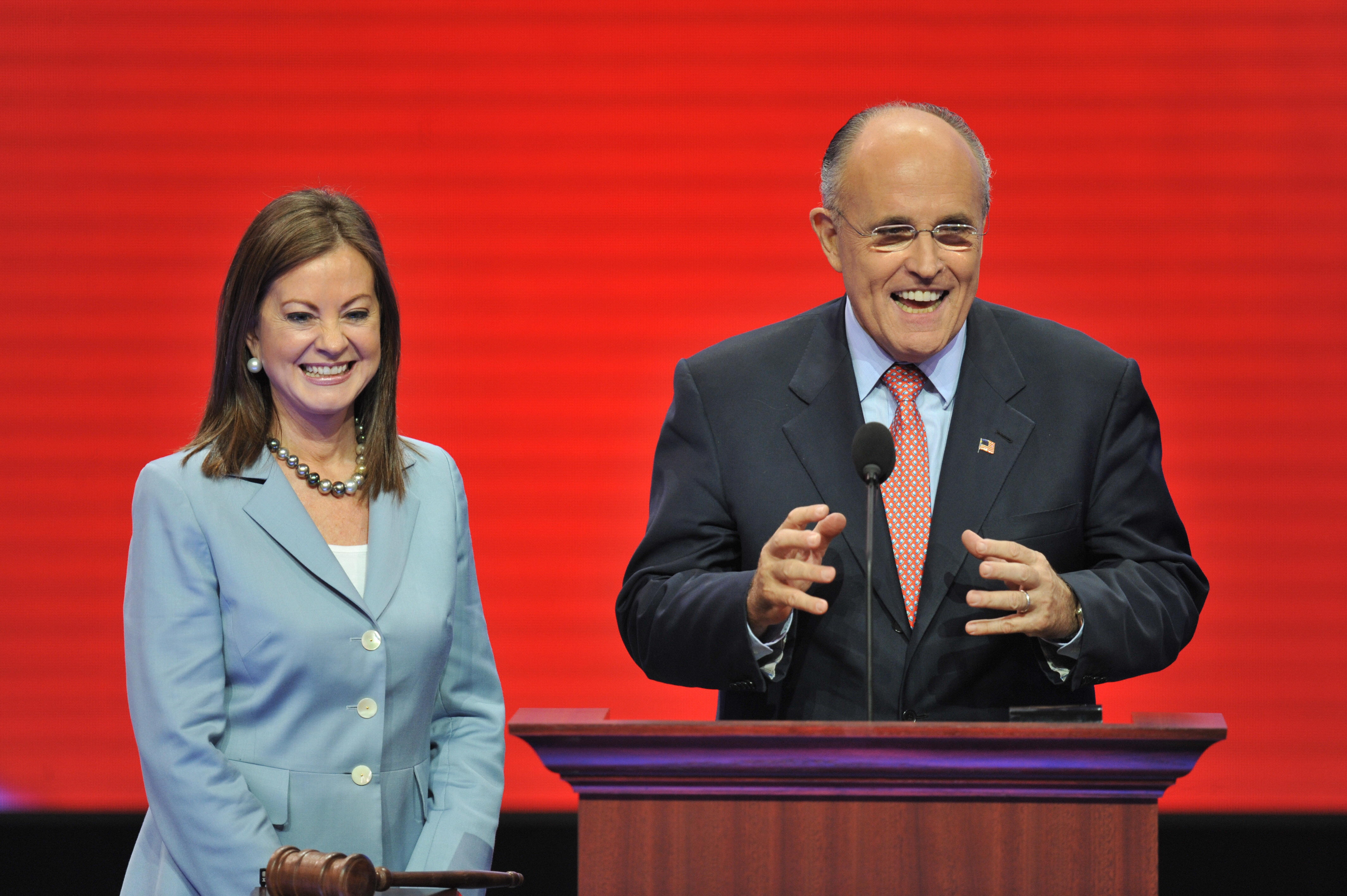 Rudy Giuliani and his wife Judith