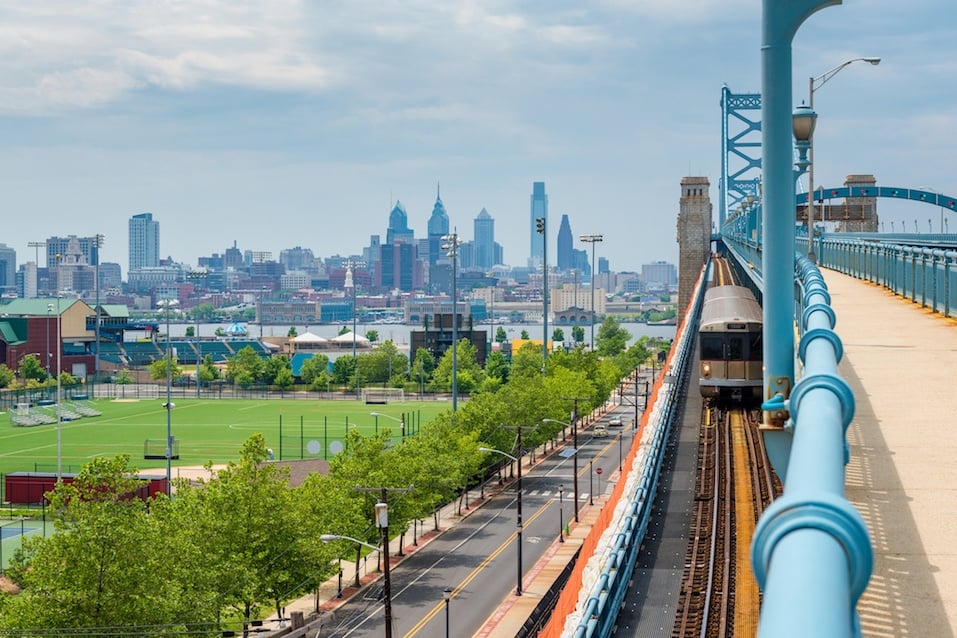 Philadelphia seen from Camden New Jersey