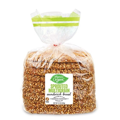Wegman's Sprouted multigrain bread half loaf