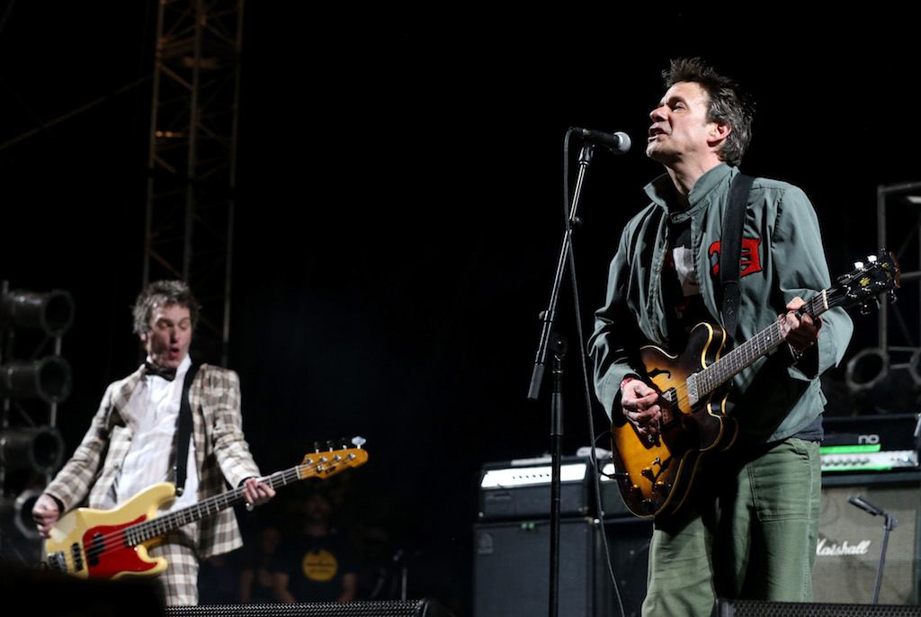 The Replacements' Tommy Stinson and Paul Westerberg perform onstage at Coachella 2014. | Karl Walter/Getty Images for Coachella