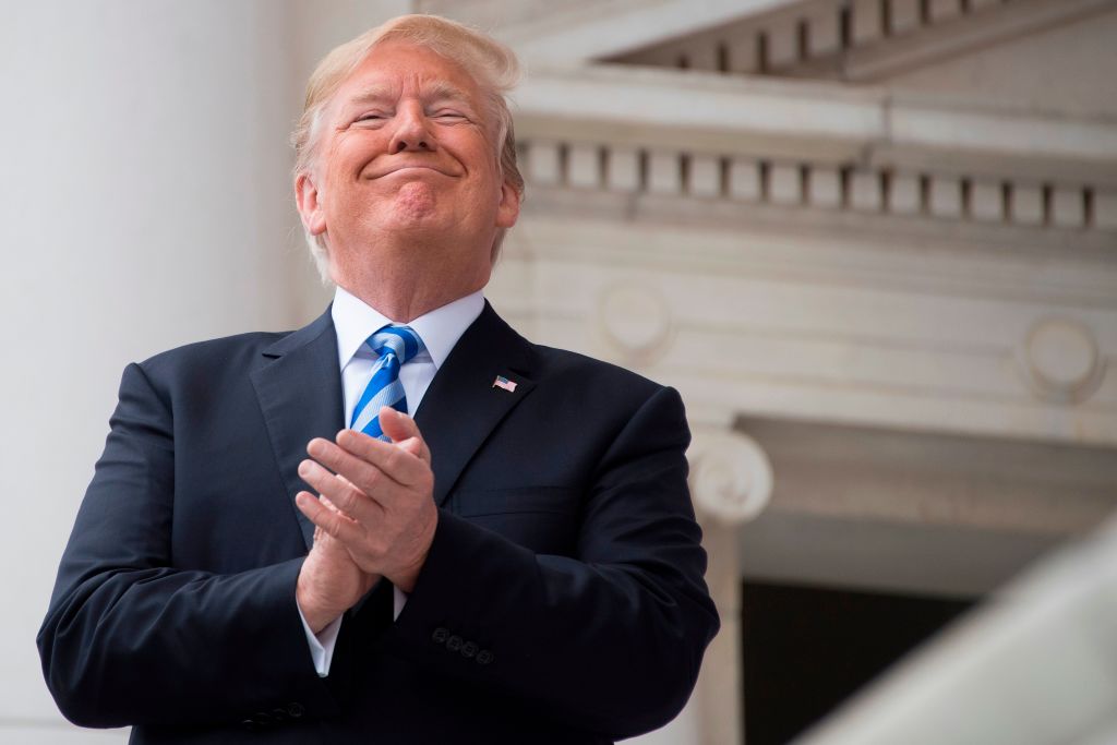Donald Trump clapping