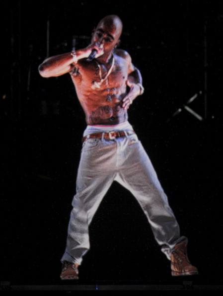 Tupac Shakur hologram at Coachella in 2012 Tupac Shakur hologram at Coachella in 2012