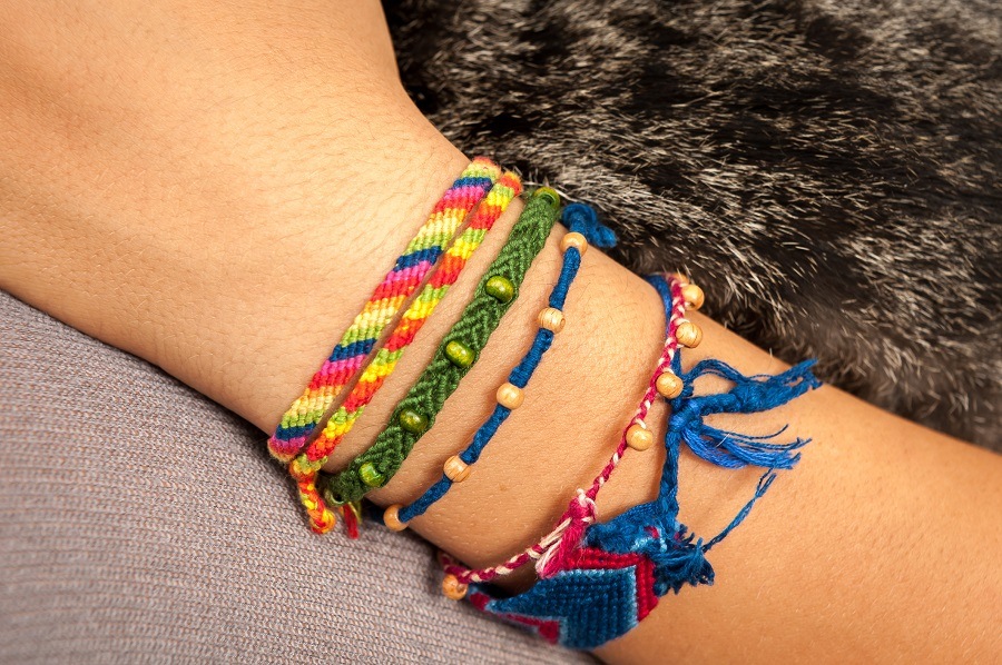 bracelets on a woman's wrist bracelets on a woman's wrist