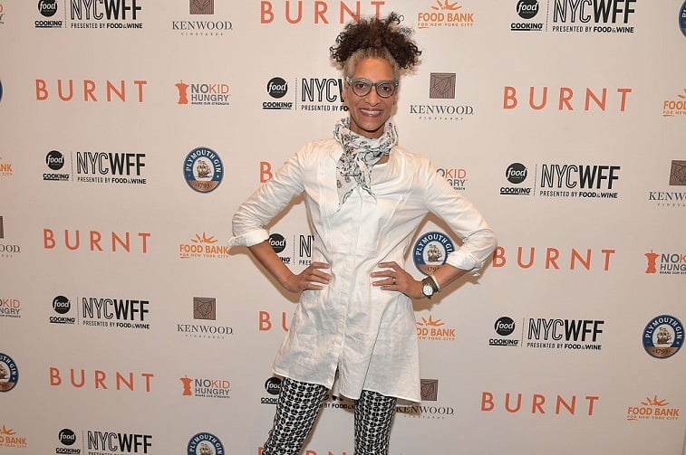 Chef Carla Hall attends the Private Screening Of BURNT, Q&A Panel And Reception With Bradley Cooper And Sienna Miller during Food Network & Cooking Channel New York City Wine & Food Festival presented By FOOD & WINE at MOMA on October 18, 2015 in New York City. Chef Carla Hall attends the Private Screening Of BURNT, Q&A Panel And Reception With Bradley Cooper And Sienna Miller during Food Network & Cooking Channel New York City Wine & Food Festival presented By FOOD & WINE at MOMA on October 18, 2015 in New York City.
