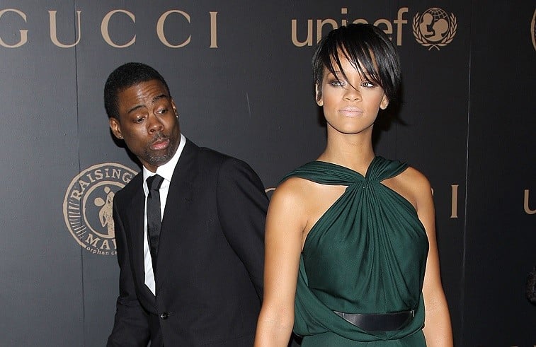 Comedian Chris Rock and singer Rihanna attends a reception to benefit UNICEF hosted by Gucci during Mercedes-Benz Fashion Week Fall 2008 at The United Nations on February 6, 2008 in New York City.