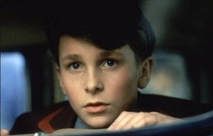 Christian Bale in one of his first movie roles