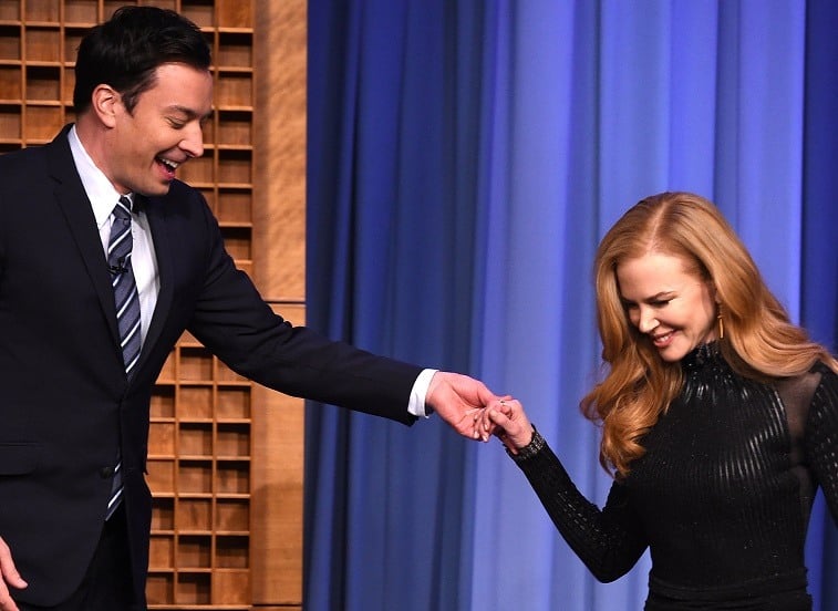 Nicole Kidman visits "The Tonight Show Starring Jimmy Fallon" at Rockefeller Center on January 6, 2015 in New York City. Nicole Kidman visits "The Tonight Show Starring Jimmy Fallon" at Rockefeller Center on January 6, 2015 in New York City.