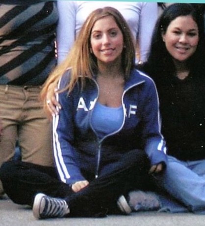 Lady Gaga as a teenager