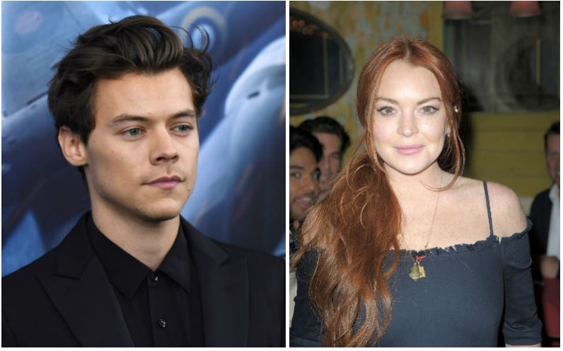 Harry Styles and Lindsay Lohan composite image Harry Styles and Lindsay Lohan composite image