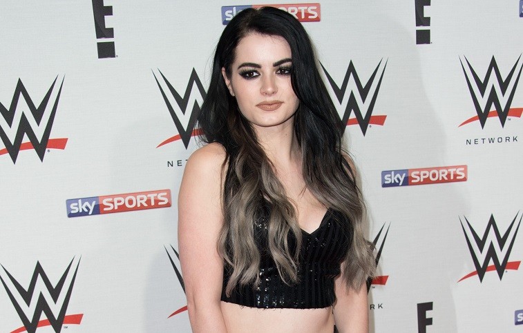 Paige arrives for WWE RAW at 02 Brooklyn Bowl on April 18, 2016 in London, England. 