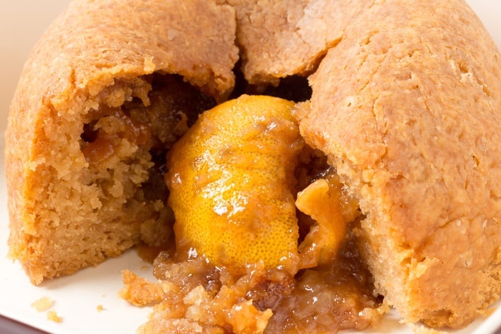 Traditional lemon Sussex pond pudding