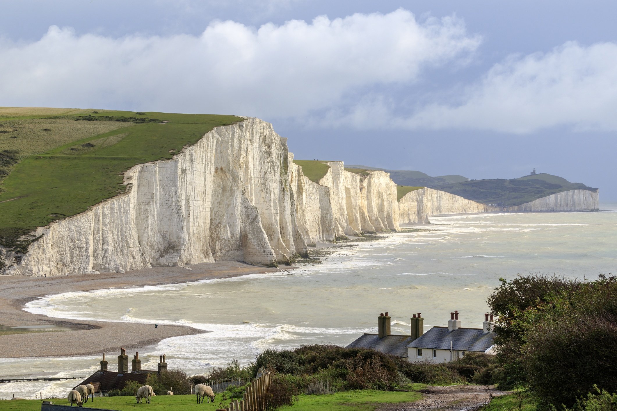 Seven Sisters Cliffs in the South Downs, Sussex