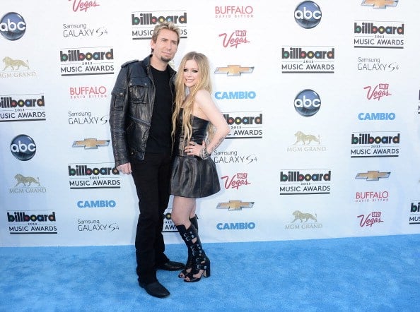 Chad Kroeger and Avril Lavigne arrive at the 2013 Billboard Music Awards|