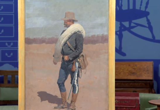 Frederic Remington painting Antiques Roadshow screen cap PBS