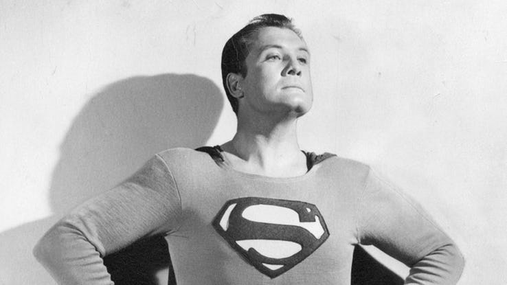 George Reeves in "The Adventures of Superman"