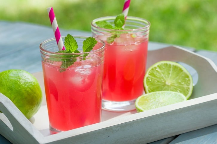 eco-friendly drinking straws Pink lemonade